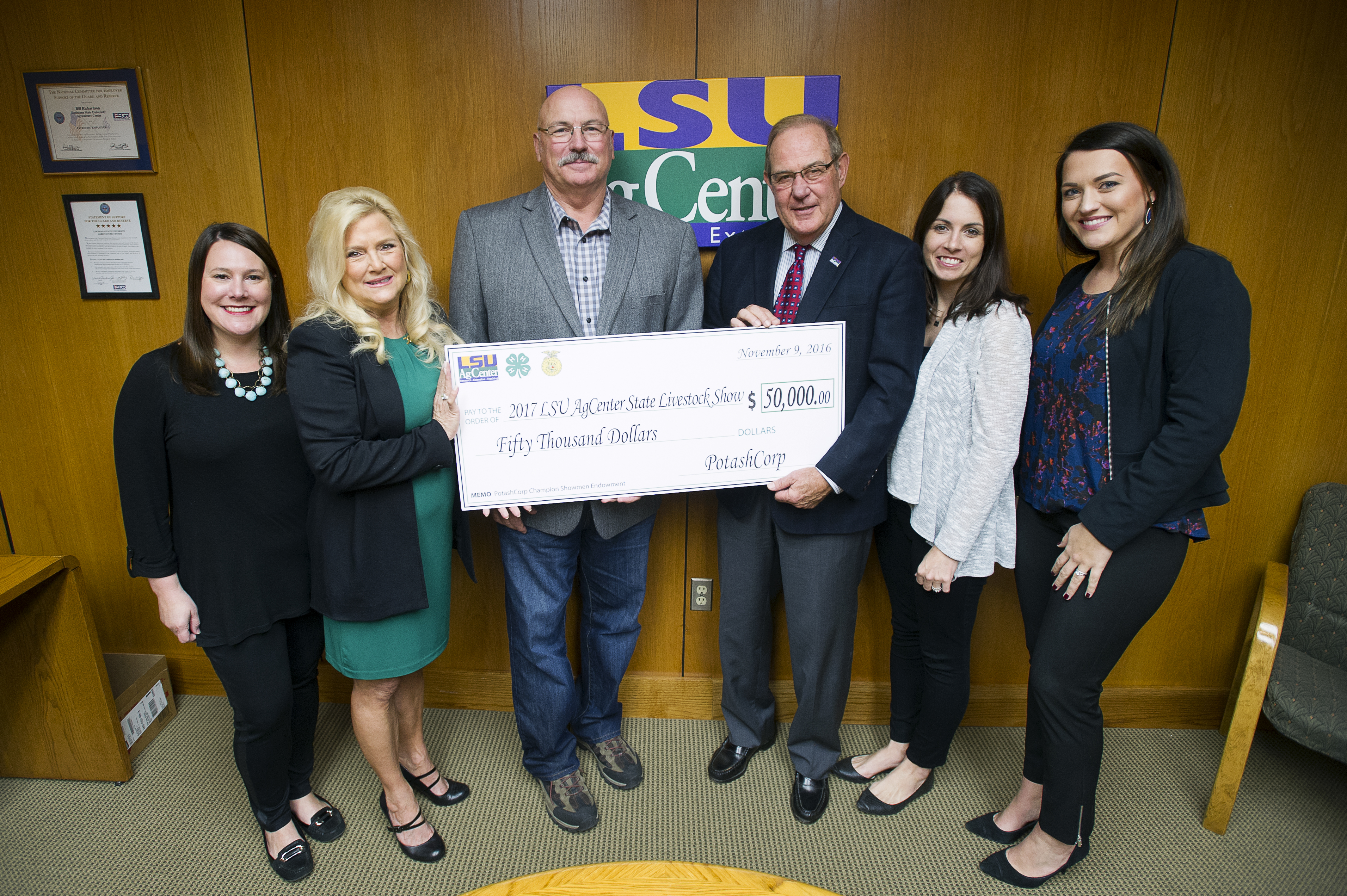 PotashCorp donation to fund LSU AgCenter Livestock Show awards